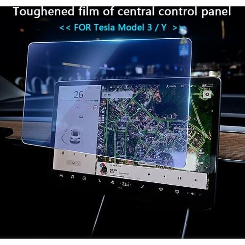 NEW Tempered Glass Car Styling GPS Navigation Screen Protector Touch Display Protection Film for Tesla Model 3/Y Auto Interior