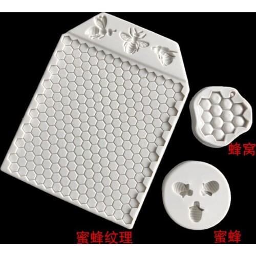 Honeybee Honeycomb Baking Cake Edge Decoration Silicone Mold 17-466