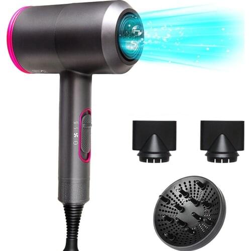 Professinal Quick Dry 2000W Travel Blower Hair Dryer Strong Wind Hot &Cold Negative Ionic Hairdryer Electric Hammer Hair Dryer