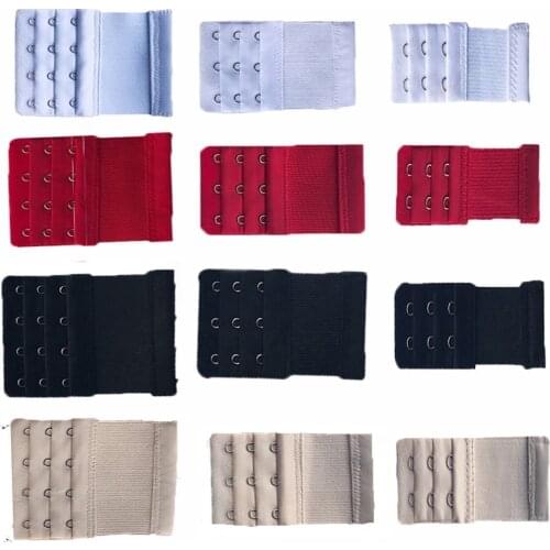 Richkeda Store New 2021 Flexible Bra Hook Extenders Women Bra Buckle Extension 3X2 3X3 3X4 Hooks Clasp Straps Bra Strap