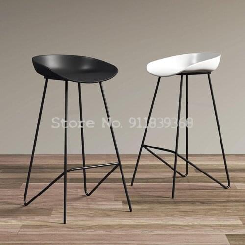 Nordic Modern Luxury Bar Chair Simple Fashion Bar Chair Back High Stool Net Red Bar Stool