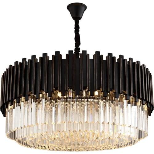 Modern luxury fashion living room minimalist style black artist and restaurant crystal lamp Villa light chandelier