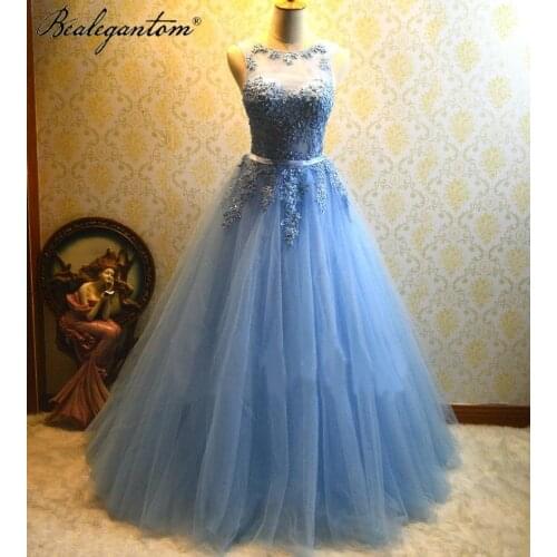Bealegantom Lace Scoop Quinceanera Dresses 2021 Ball Gown Appliques Sweet 16 Prom Party Gown Vestidos De 15 Anos