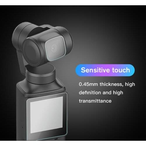 2Set Tempered Glass Display Screen Lens Protector Film Kit for FIMI PALM Camera Gimbal Protective Guard