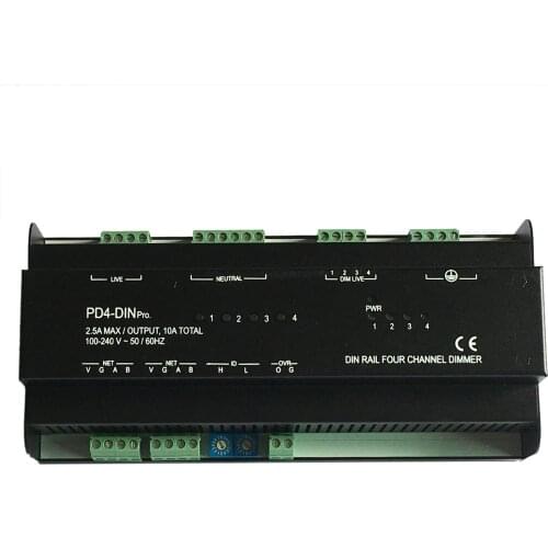 4 Channels Dimmable Module RS485 LED Lighting Dimmer Dimming Switch 86 APP Scene Control Suppports Android iOS Control4 Crestron