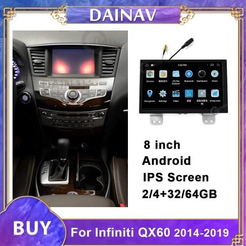 Vertical Screen Car Radio Stereo For Infiniti QX60 2014-2019 Car Autoradio GPS Navigation Multimedia DVD player