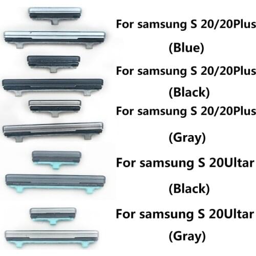 5PCS New For Samsung Galaxy S20 / S20 Plus / S20 Ultra Side Keys Power On Off and Volume Up Down Buttons Replacement Parts