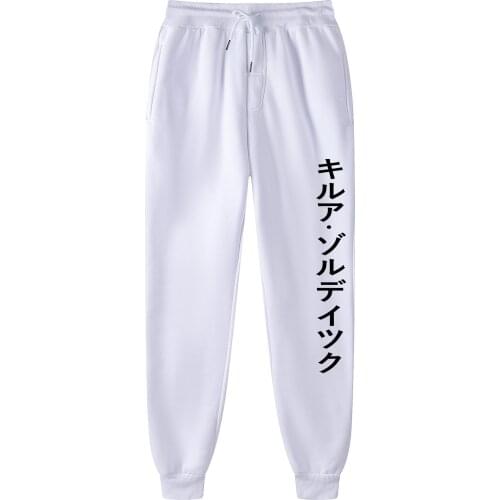 Joggers Casual Men Trousers Sweatpants Japanese Anime Printed Fitness Workout Running Sporting Pants Clothing