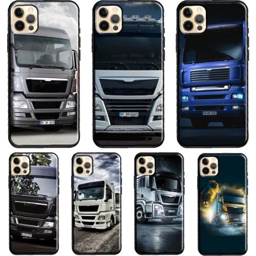 Truck Car Silicone Case For iPhone XR X XS MAX SE 2020 6S 7 8 Plus 12 Mini 11 Pro Max Shell Cover