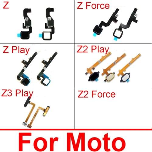 Fingerprint Sensor Home Button Flex Cable For Moto Z Z Force XT1789 Z Play XT1635 Z2 Play XT1710 Z3 Play Sensor Cable Spare Part