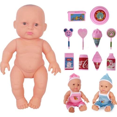 Baby Reborn Toy African doll 10 inch pretend baby simulation clothes child boy girl gift accompany birthday Christmas joint move