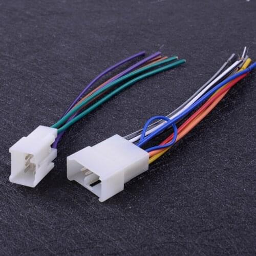 DWCX 6 Pins & 10 pins Radio Adapter Stereo Installation Wire Harness Cable Plug Connector Plug Fit for Toyota Car Accessories