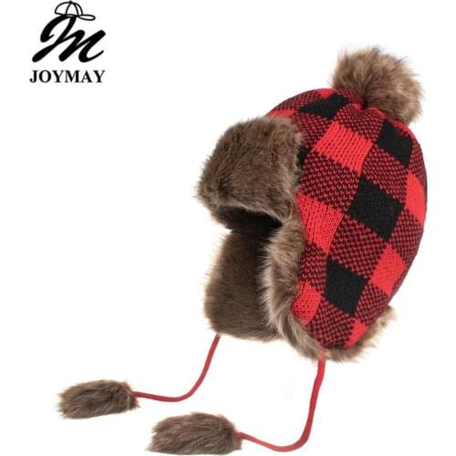 Joymay New arrival Winter Beanies Hat Unisex Classic Warm Soft Skullies Knitting Hats For Men Women WM144