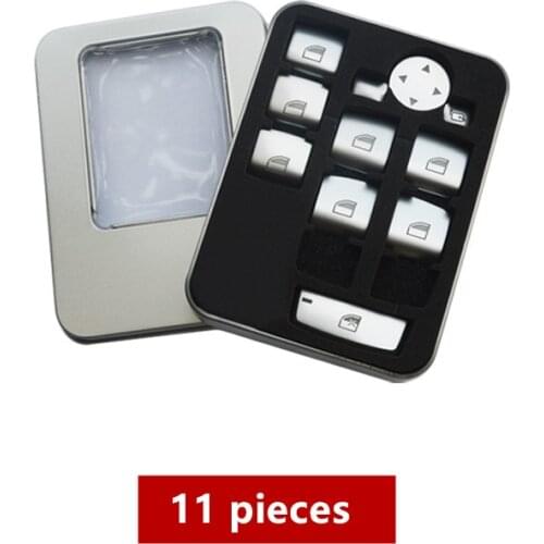 Car Window Glass Lifting Buttons Sequins Decoration For BMW F48 F20 F21 F45 X1 1/2 Series Chrome ABS Door Armrest Trim