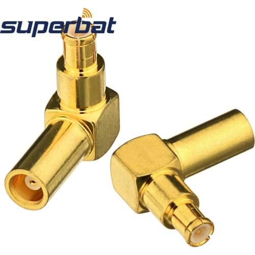 Superbat MCX Jack to Plug Adapter Right Angle RF Coaxial Connector