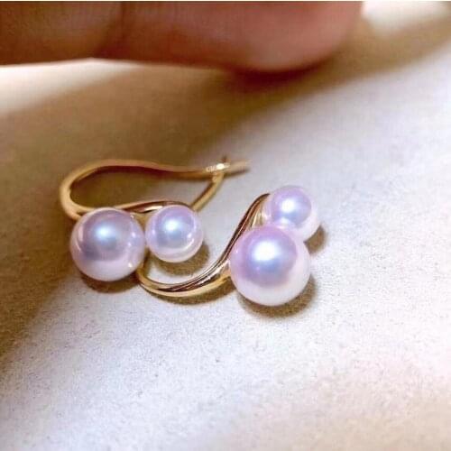 TWO PEARLS 925 Sterling Silver Earrings Findings Settings Base Mountings Parts Mounts for Pearls Agate Crystal Stones Jade