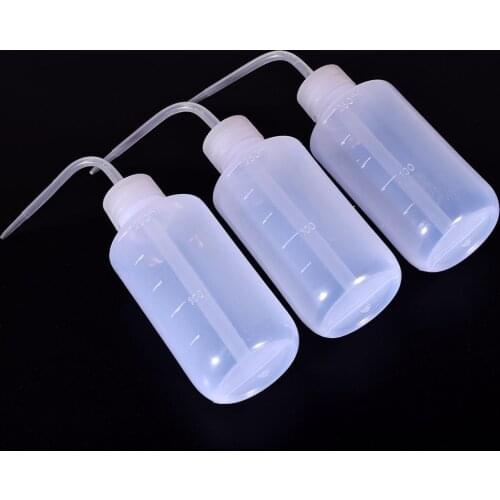 3pcs Watering Can Squeeze Water Bottles Measuring Tattoo Water Kettle Cleaning Set Tattoo Kit Bottles Convenient Tattoo Bottle