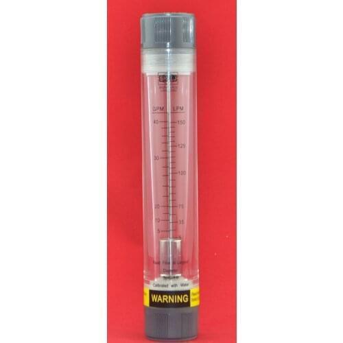 LZM-25G Pipeline water/air acrylic rotameter industy flow meter female 1"BSP or NPT