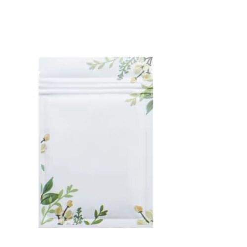 Matte White Small Ziplock Bags Top Open Sealable Aluminized Waterproof Smell Proof Lock Bag Black Food Tea Vacuum Package Cheap