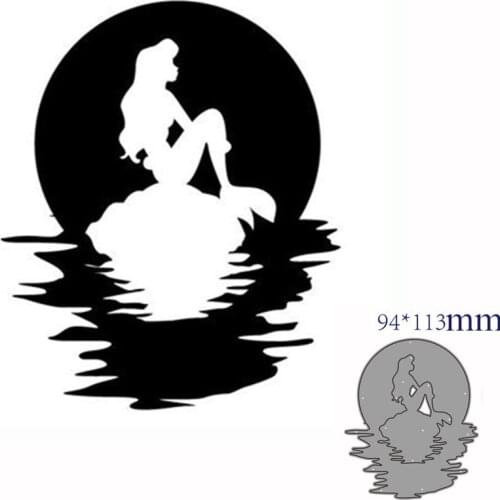 Metal cutting dies cut die mold Animal Mermaid decoration Scrapbook paper craft knife mould blade punch stencils dies