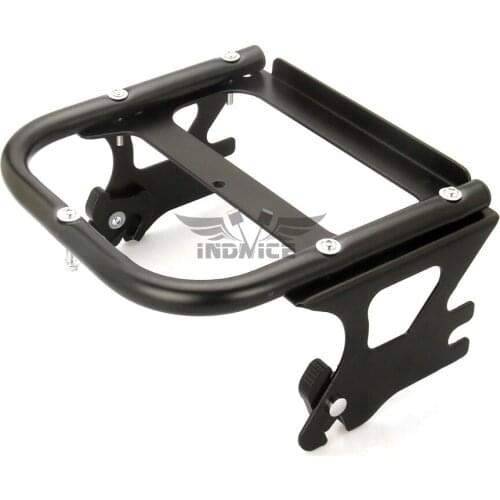 Motorcycle Black Detachable 2 up Tour Pak Pack Mounting Luggage Rack For harley street Glide 97-08