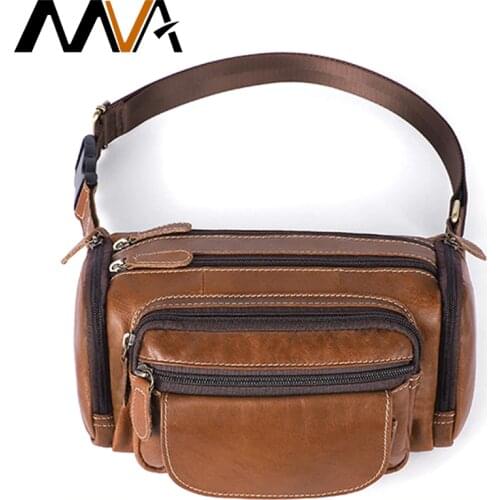 MVA Mens Belt Bags Men Waist Bags Purse Mens Belt Leather Waist Bag For Men Belt Bag Men Small Man Belt Pouch Waist Pack