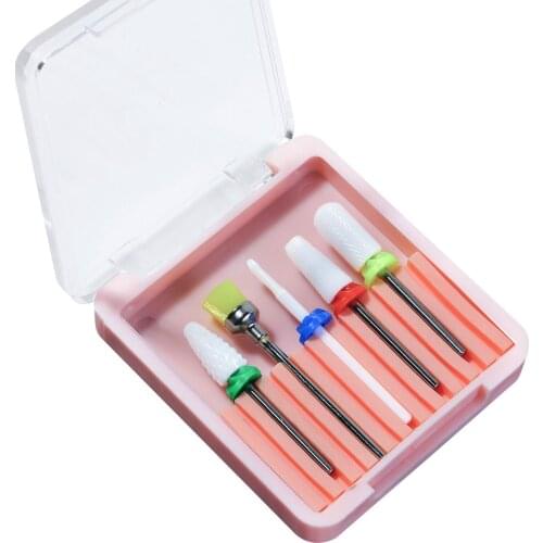 1pcs Nail Drill Bits Set Pedicure Manicure Drill Bits Kit 5pcs Replacement Drill Bits for Electric Nail Drill Remove Nail Polish