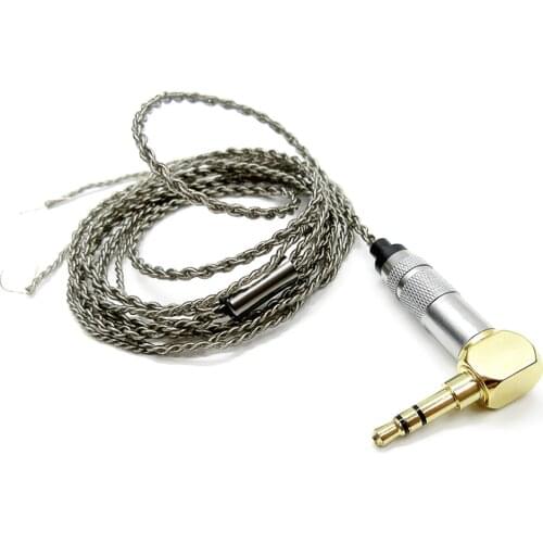 Newest FENGRU 18 shares 4 core single crystal copper plated silver Replacement wire Headset Wire DIY Earphone Maintenance Wire