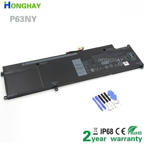 HONGHAY P63NY New Laptop Battery for DELL Latitude 13 7370 N3KPR XCNR3 WY7CG 7.6V 43WH 5381MAH