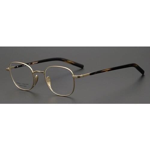 Collection Edition Glasses Frame Men Pure Titanium Original Quality Handmade Eyeglasses Women Square Myopia Computer Spectacles