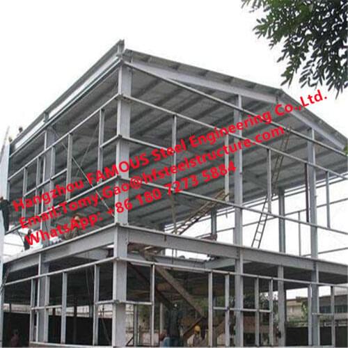 Prefabricated steel frame construction structure factory shed buildings for industry building