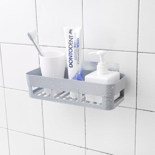Bathroom shelf wall hanging bathroom wall-mounted toilet storage hand washing free punching supplies 26*10*6