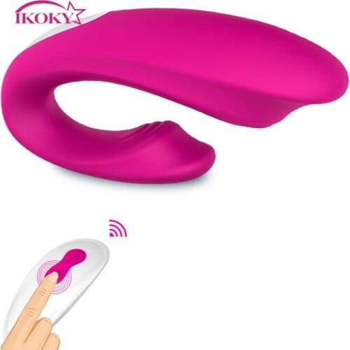 IKOKY Couple Share G-spot Vibrator Bendable Clitoris Vagina Stimulator Vibrator Sex Toys for Women Wireless Remote Control
