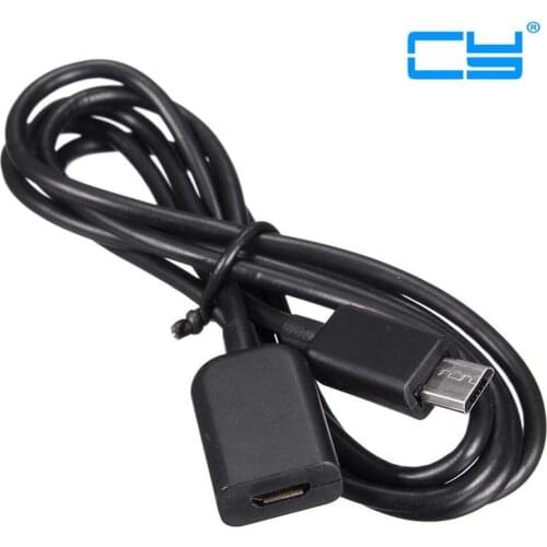 High Quality 1m Micro USB 2.0 B 5pin Male to Female M/F Extension Charging Data Charger Lead Extender Cable 100cm