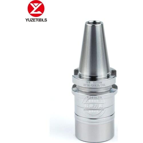 YUZETOOLS CNC machining center high precision and high speed no wind resistance balance tool handle BT30-GER32-100L