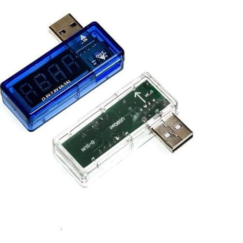 1pcs Digital USB Mobile Power Charging Current Voltage Tester Meter Mini USB Charger Doctor Voltmeter Ammeter