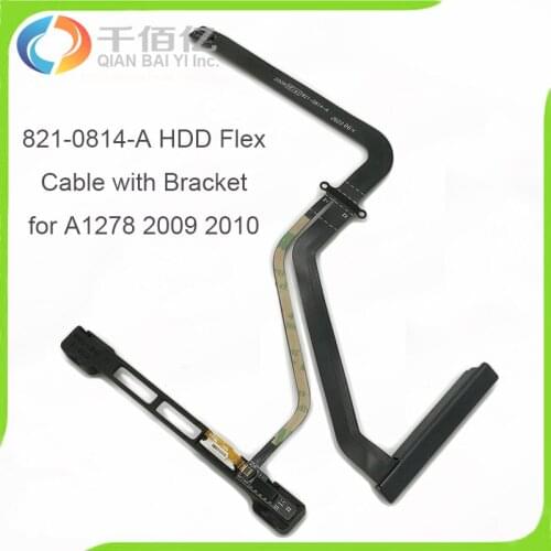 10pcs Brand New HDD SATA Cable 821-0814-A Hard Drive Cable With Bracket For Macbook Pro A1278 2009 2010