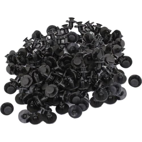 100 Pieces 7mm Nylon Push-type Pin Rivet Trim Clip Interior Kit