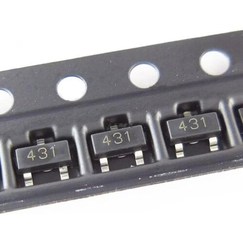 100PCS/Lot TL431A TL431 431 SOT23-3 Voltage References Adjustable Precision Shunt Regulator