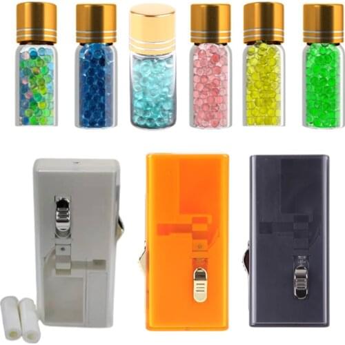 100 pcs Mixed Fruit Flavor Bursting Beads Portable Cigarette Filter Capsule Push-Ball Box for Smoking Holder Accessories