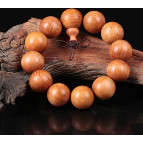Featured 20mm old material wood men and women models Buddha beads bracelet