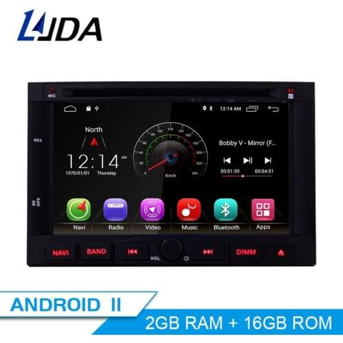 LJDA Android 10 Car Multimedia Player For Peugeot 3005 3008 5008 Partner Berlingo Stereo GPS Navigation DVD DSP 2 Din Car Radio
