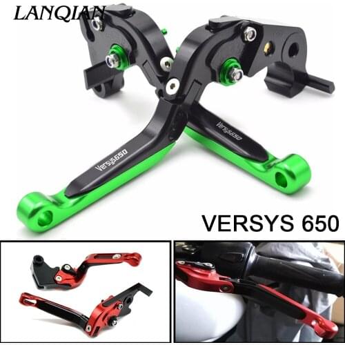 For KAWASAKI Versys 650 Versys650 2015 2016 Motorcycle Accessories Folding Extendable Brake Clutch Levers