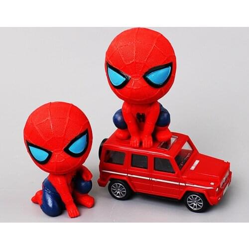 Disney The Avengers Spider Man Action Figures PVC Spiderman Doll Cake Decoration Toys Birthday Gifts