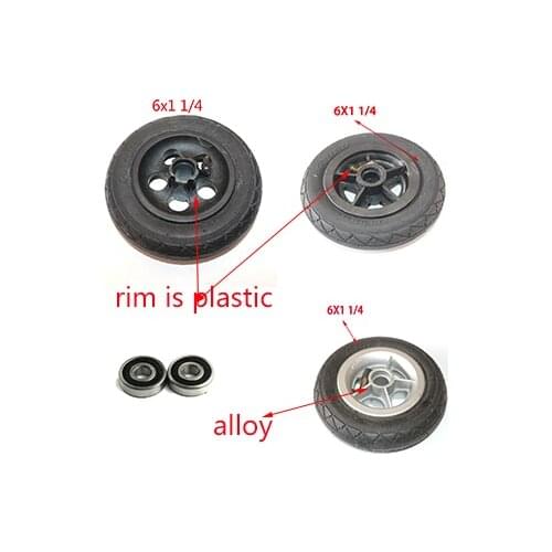 Electric Scooter 6 Inch wheel Motorcycle 6x1 1/4 tyre 150MM Scooter Inflation Wheel Aluminium plastic Hub Inner Tube