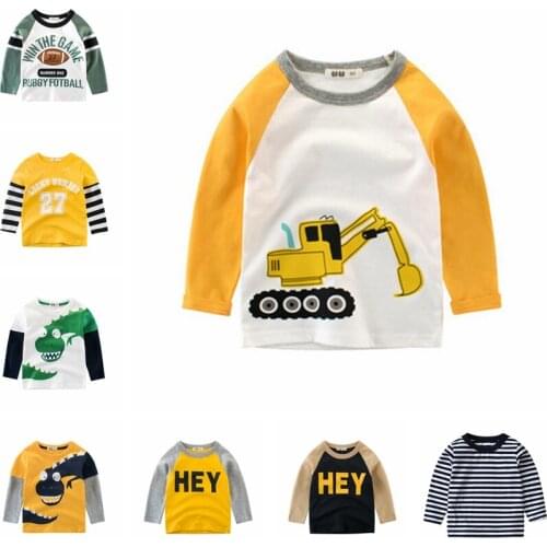 Long sleeve t shirt for boys Clothing Baby girl clothes Children Printed Tee Kids T Shirts toddler clothes spring autumn top new