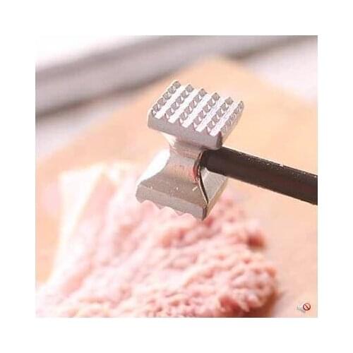 2931 kitchen supplies zinc alloy stainless steel double-sided meat hammer meat hammer steak hammer meat hammer 80g