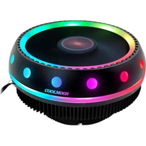 CPU Cooler Fan Radiator 12V Colorful RGB LED 3 Pin for Intel LGA775/1150/1151/1155/1156/1366 for AMD FM2/AM4/FM1/AM3+/AM3/AM2