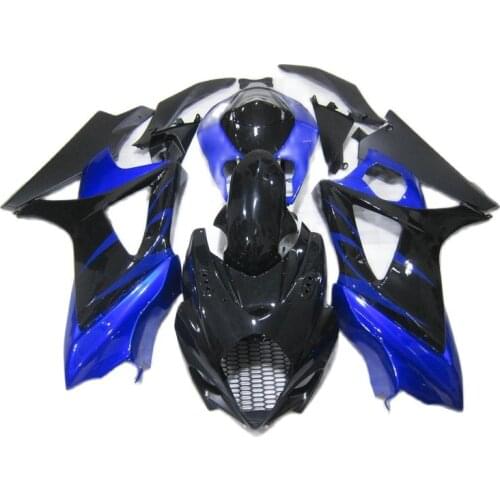 Customize Paint Fairings for SUZUKI GSXR1000 2007 2008 Blue Black Fairing kit GSXR 1000 k7 k8 DL943