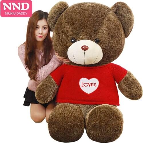 Niuniu Daddy Giant bear skin toy plush Teddy Bear bearskin plush unstuffed animal toy 60cm to 180cm wholesale